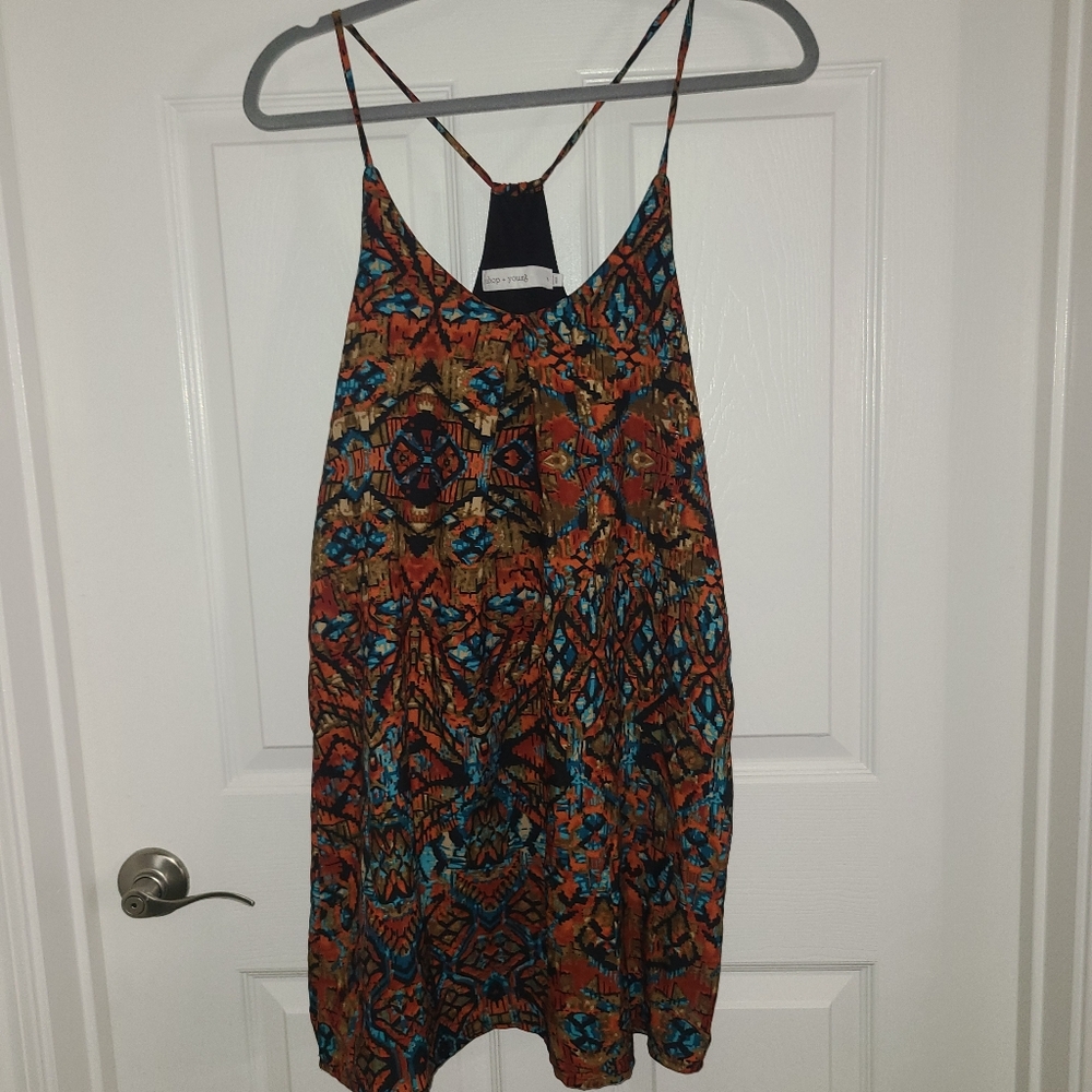 Orange Blue Sundress